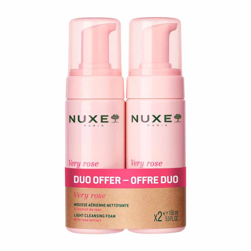 Nuxe Very rose Espuma limpiadora aireada 2 x 150 ml