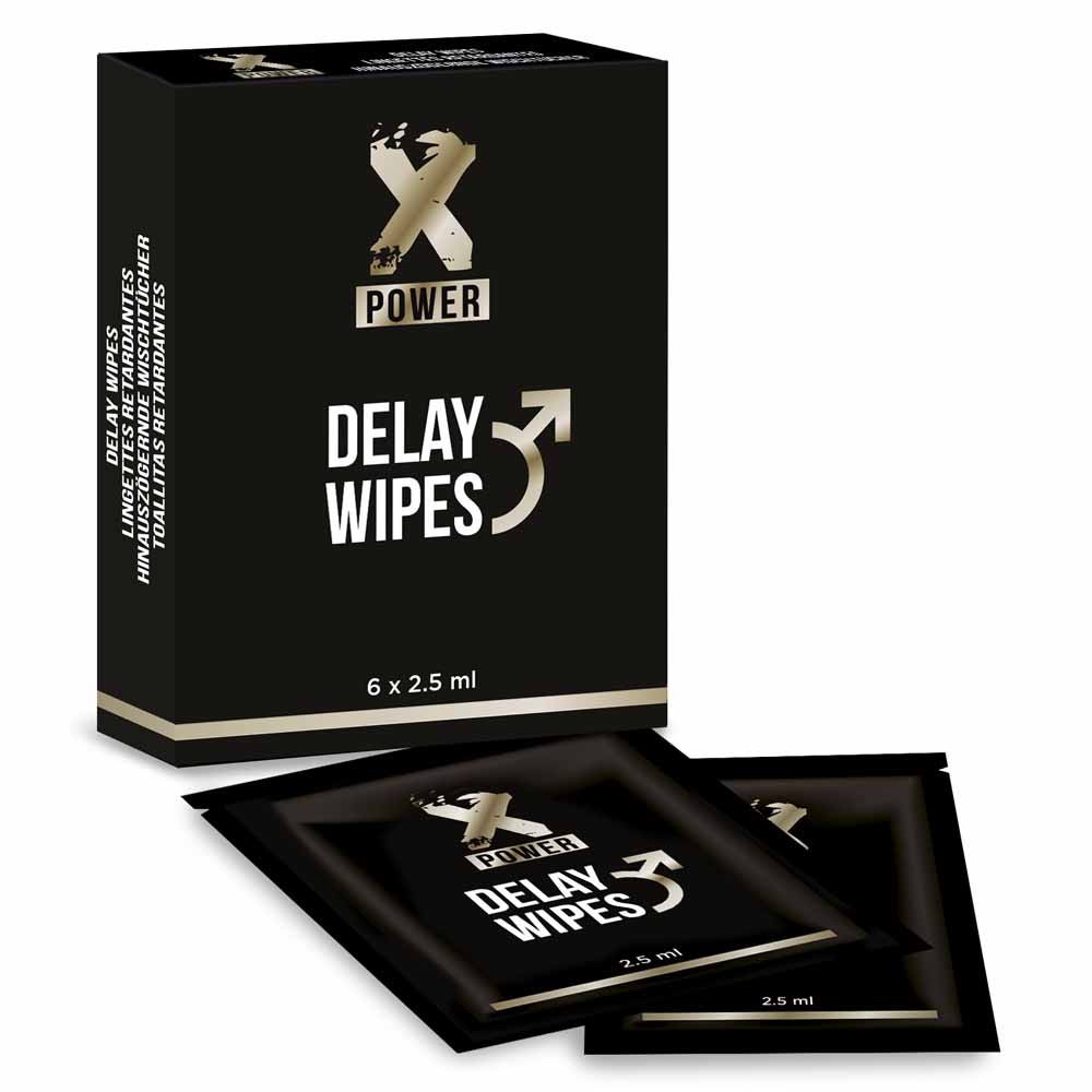 X Power Delay Wipes 6 toallitas