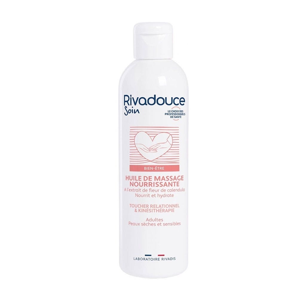 Rivadouce Soin Aceite de masaje nutritivo para masaje relacional y fisioterapia 250 ml