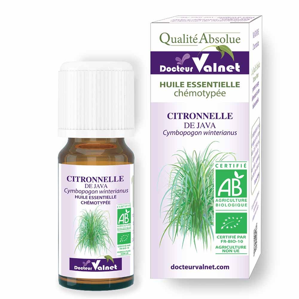 Dr. Valnet Aceite esencial de citronela de java bio 10 ml