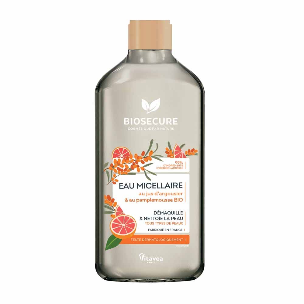 Bio Secure Agua micelar de argousier tous types de peau 500 ml