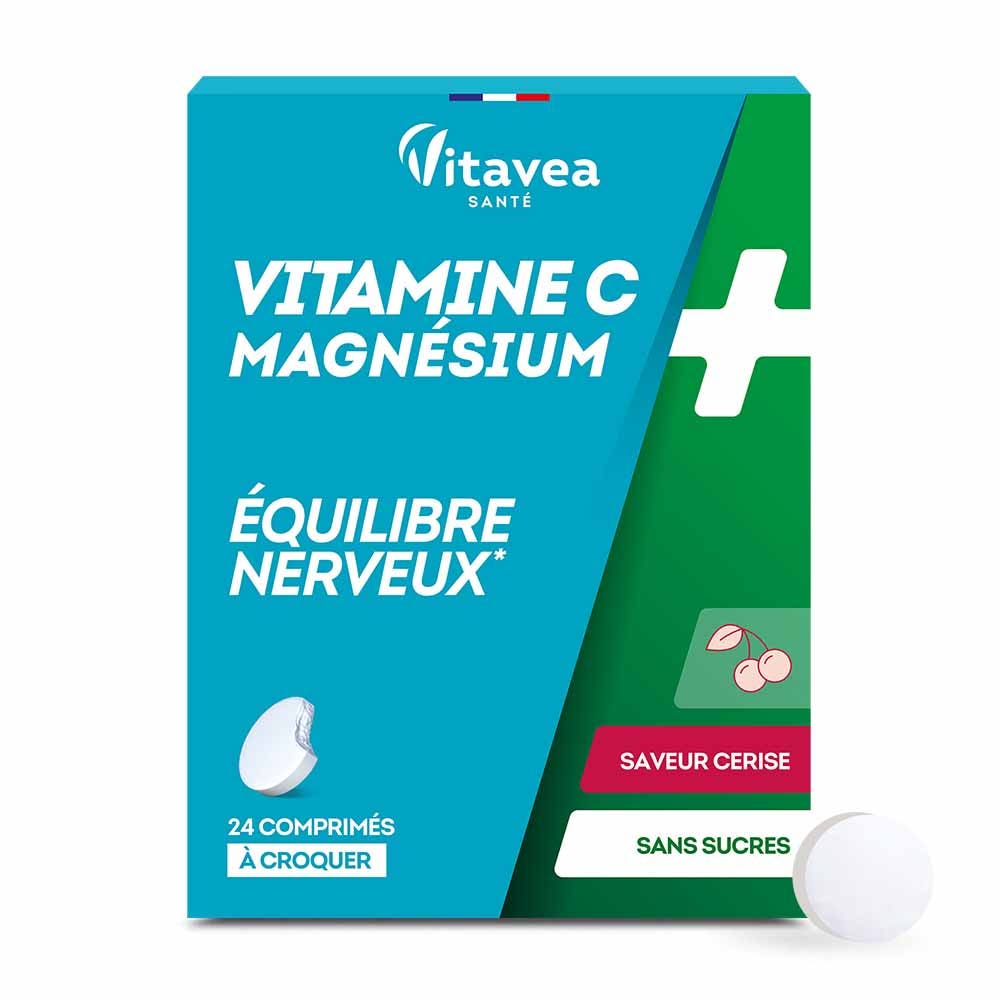 Vitavea Santé Vitamina C + Magnesio Equilibre nerveux 24 Comprimidos