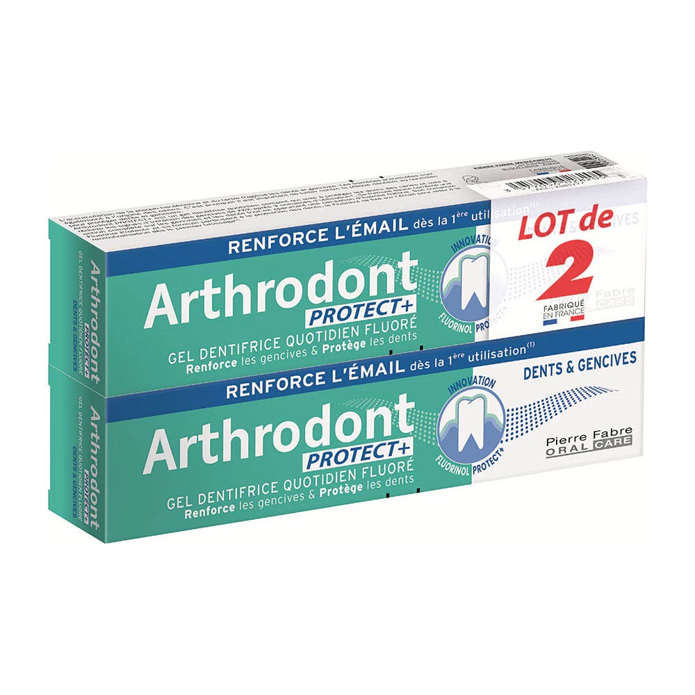Arthrodont Protect+ gel dentífrico dientes y encías 2 x 75 ml