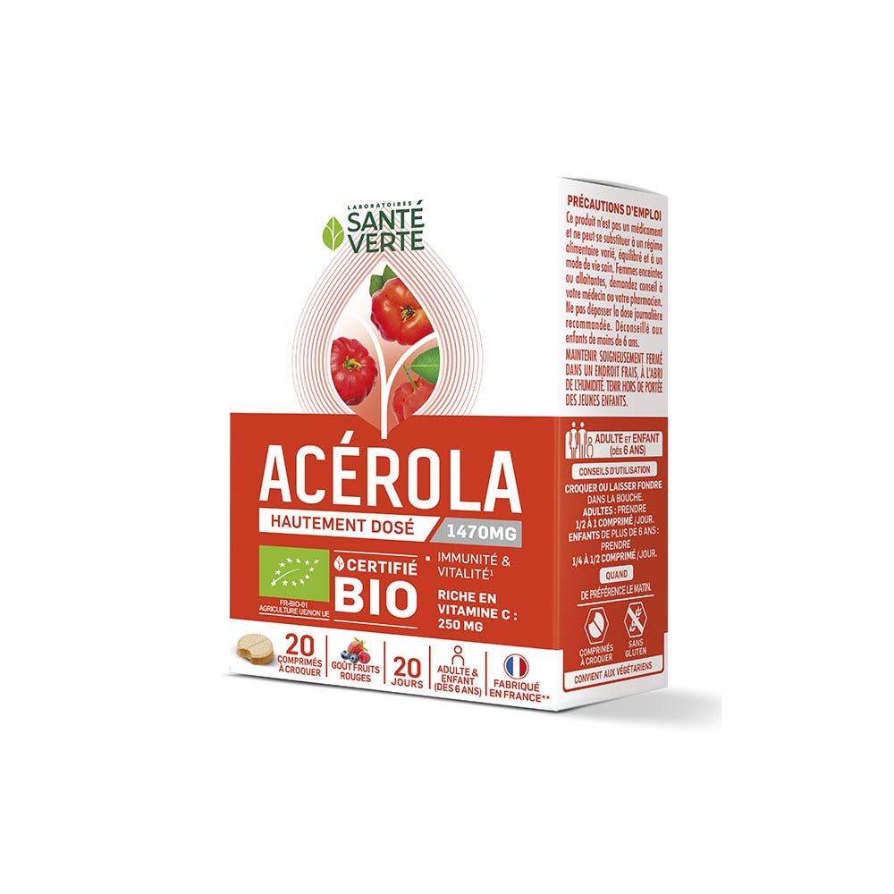 Sante Verte Acerola bio 20 Comprimidos