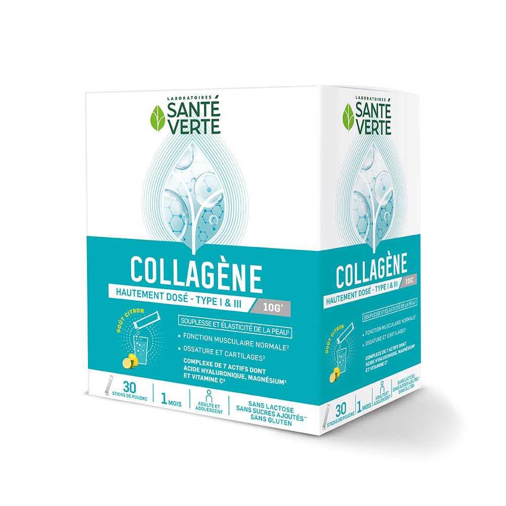Sante Verte Colágeno Sabor Limón 30 Varillas