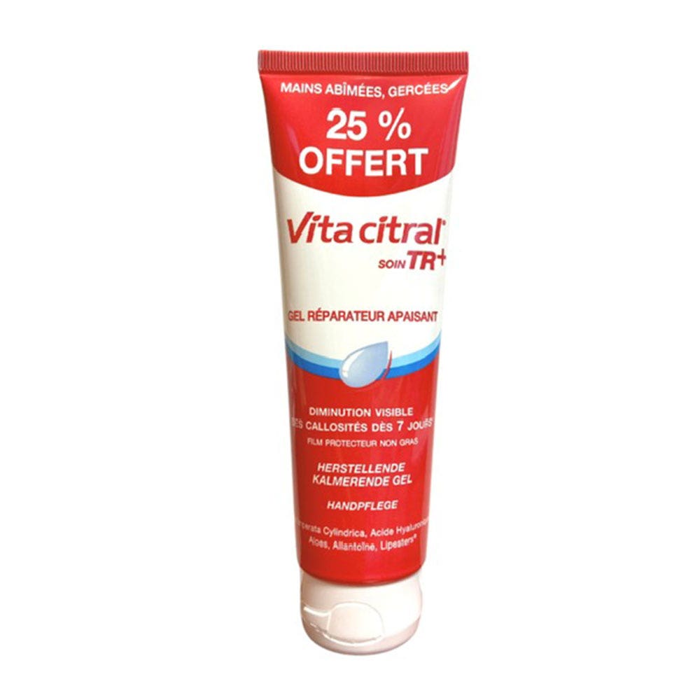 Vita Citral Gel Calmante Reparador TR+ 25% Libre Manos dañadas y agrietadas 100 ml