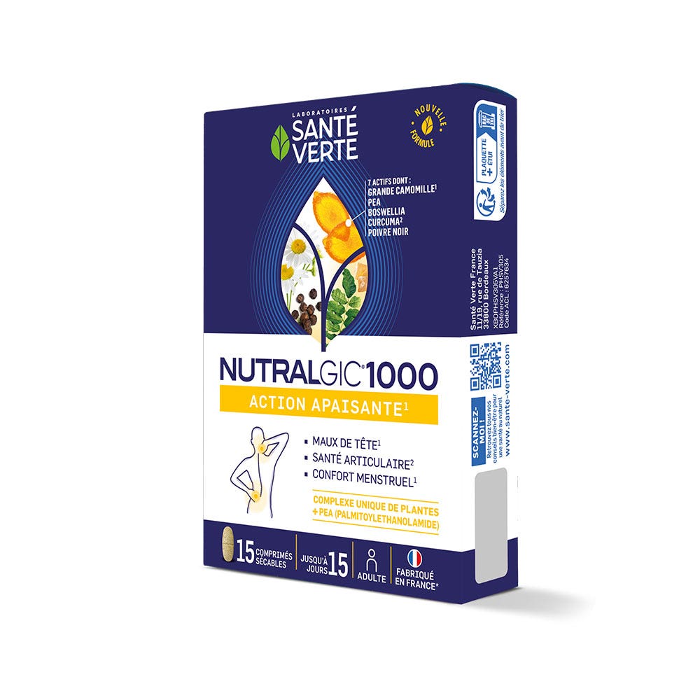 Sante Verte Nutralgic Acción calmante <strong>1000 mg</strong> 15 comprimidos