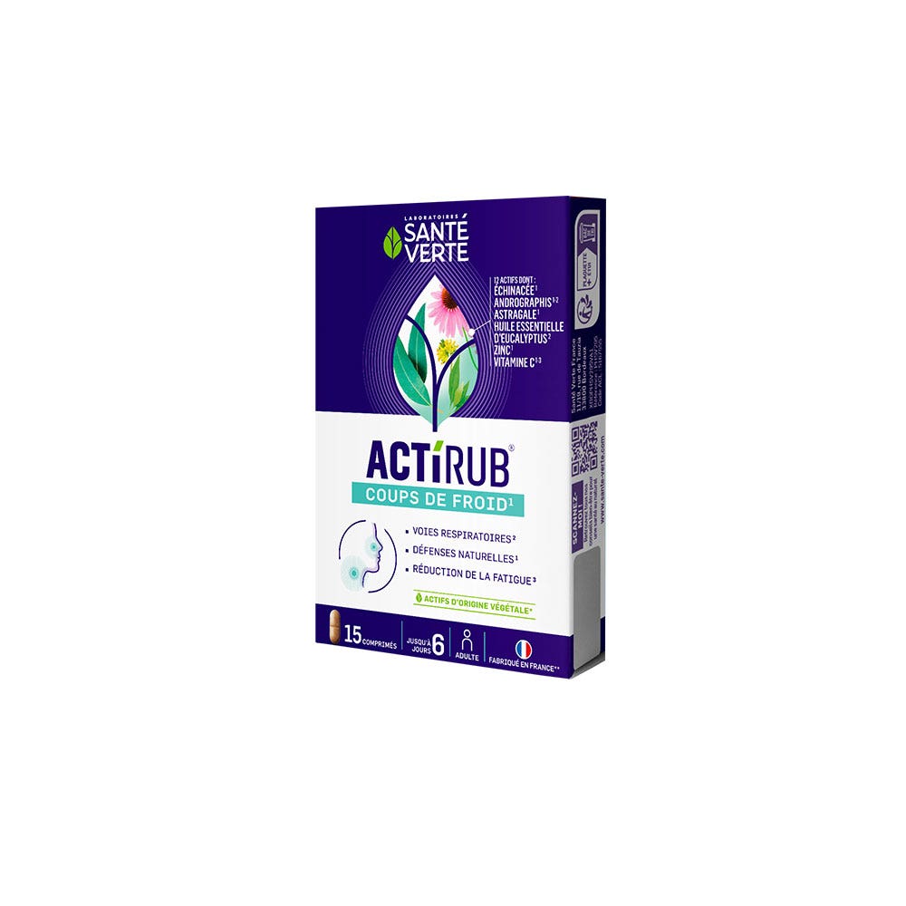 Sante Verte ActiRub Golpes de frío 15 comprimidos