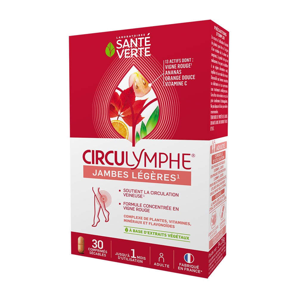 Sante Verte Circulymphe Piernas ligeras 30 Comprimidos