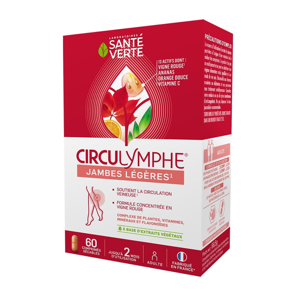 Sante Verte Circulymphe Piernas ligeras 60 comprimidos