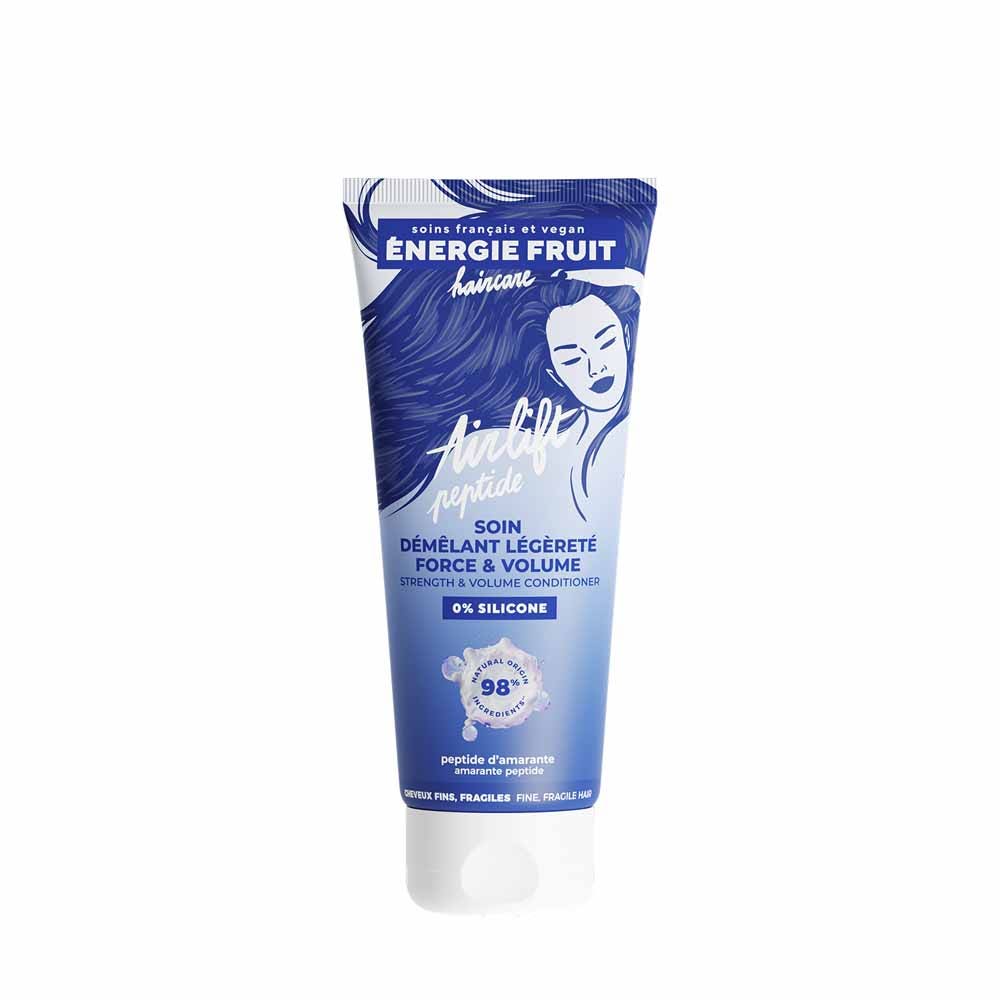 Energie Fruit Airlift Peptide cuidado desenredante fuerza y volumen cabello fino y frágil 200 ml