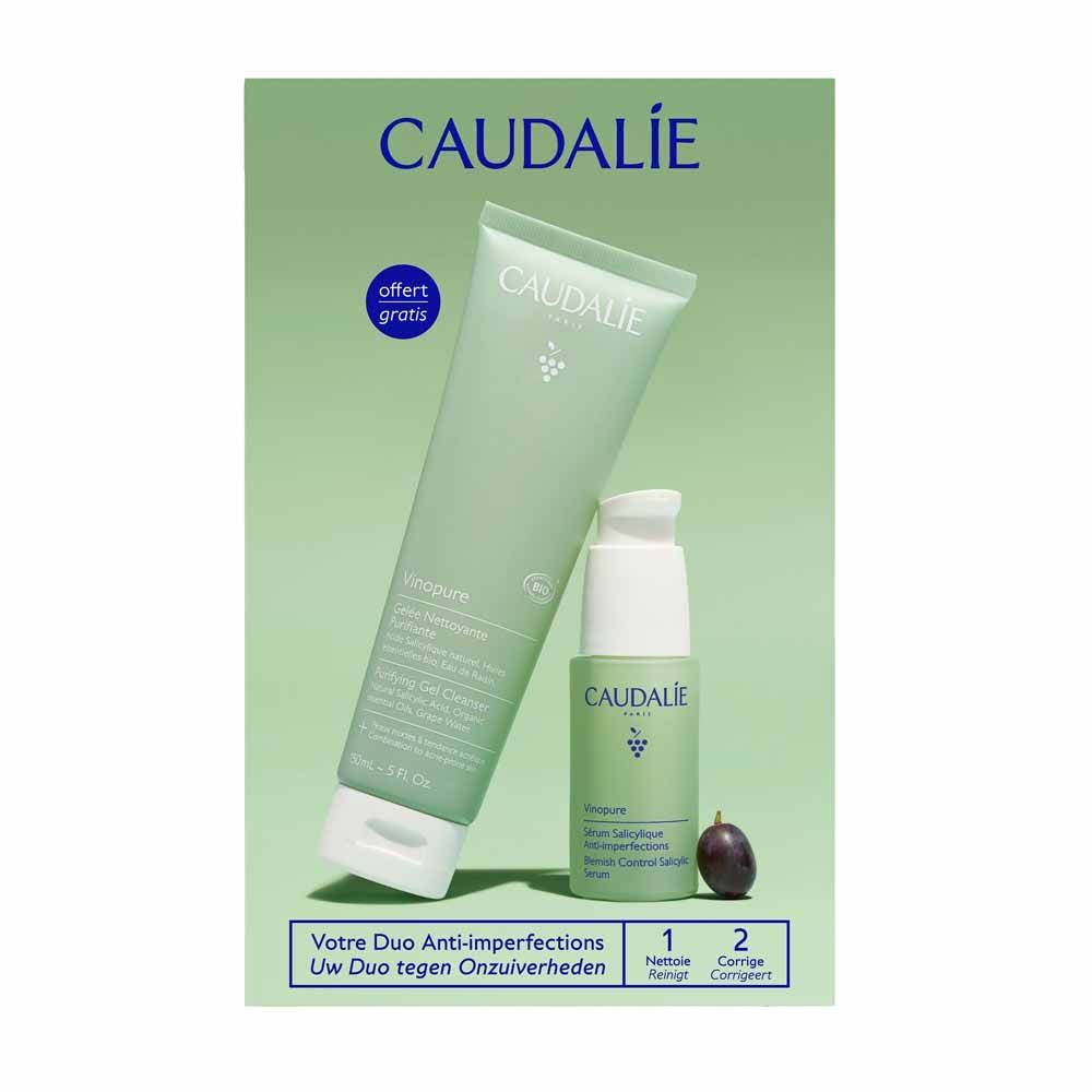 Caudalie Vinopure Dúo antiimperfecciones suero y gel