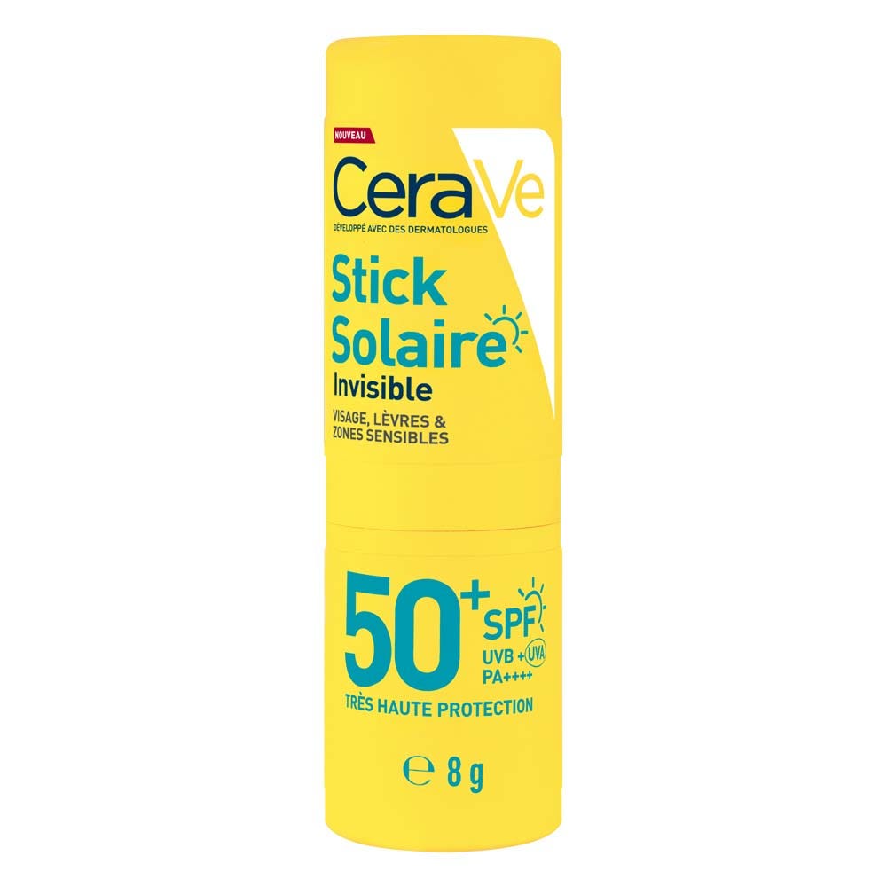 Cerave Stick solar invisible SPF50+ alta protección 8 g