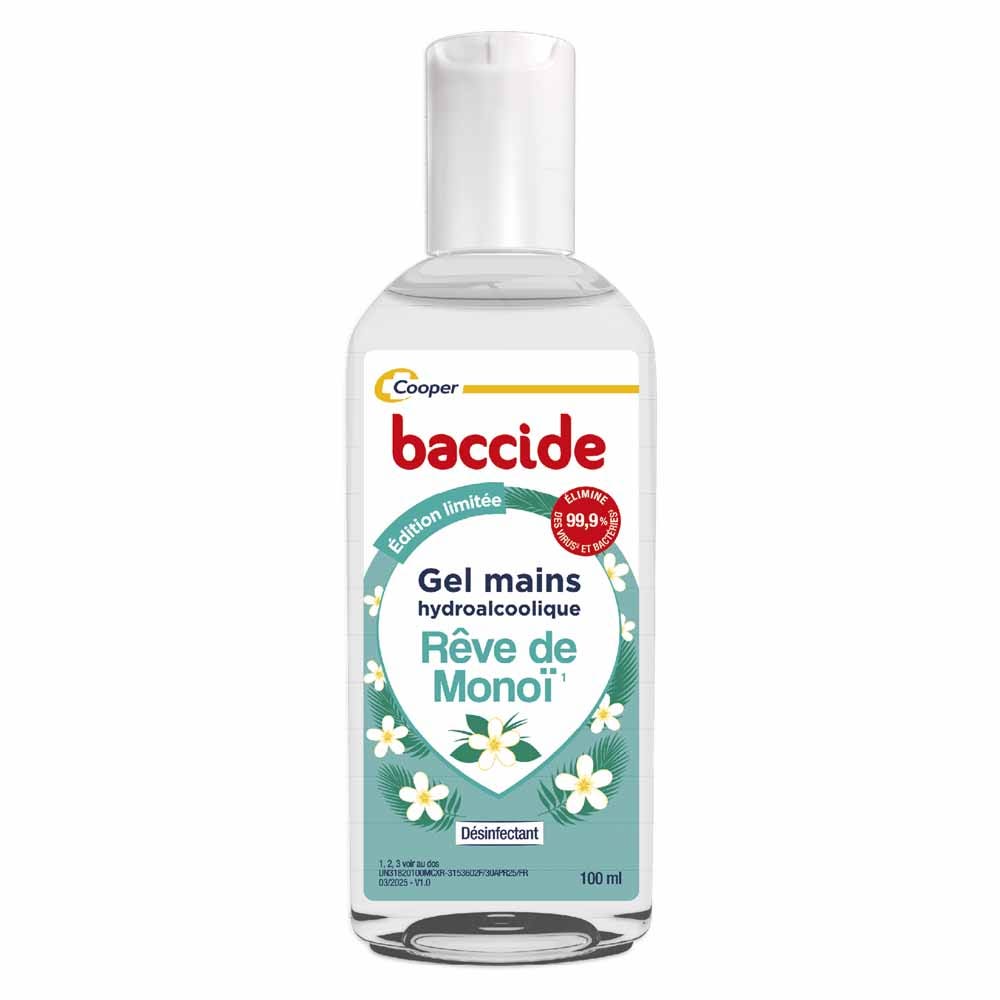 Baccide Gel desinfectante de manos con monoï piel sensible 100 ml
