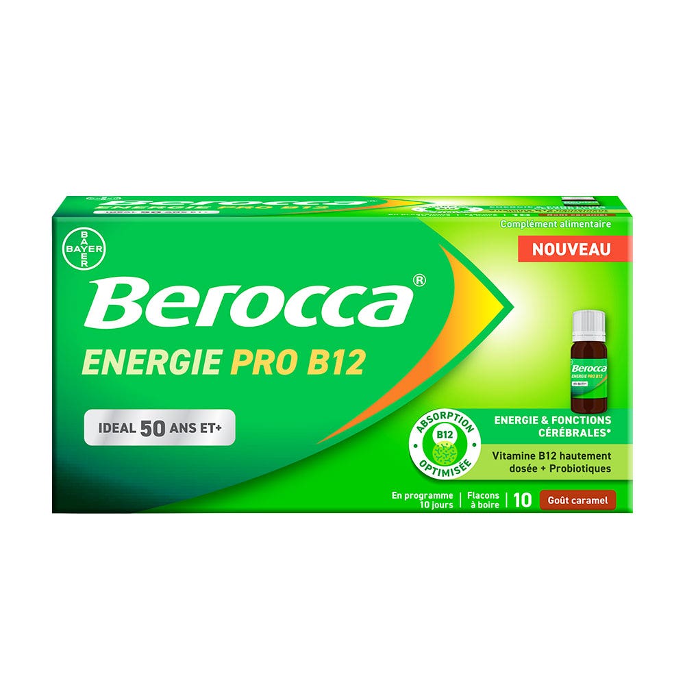 Bayer Berocca Energía Pro B12 50 años 10 ampollas