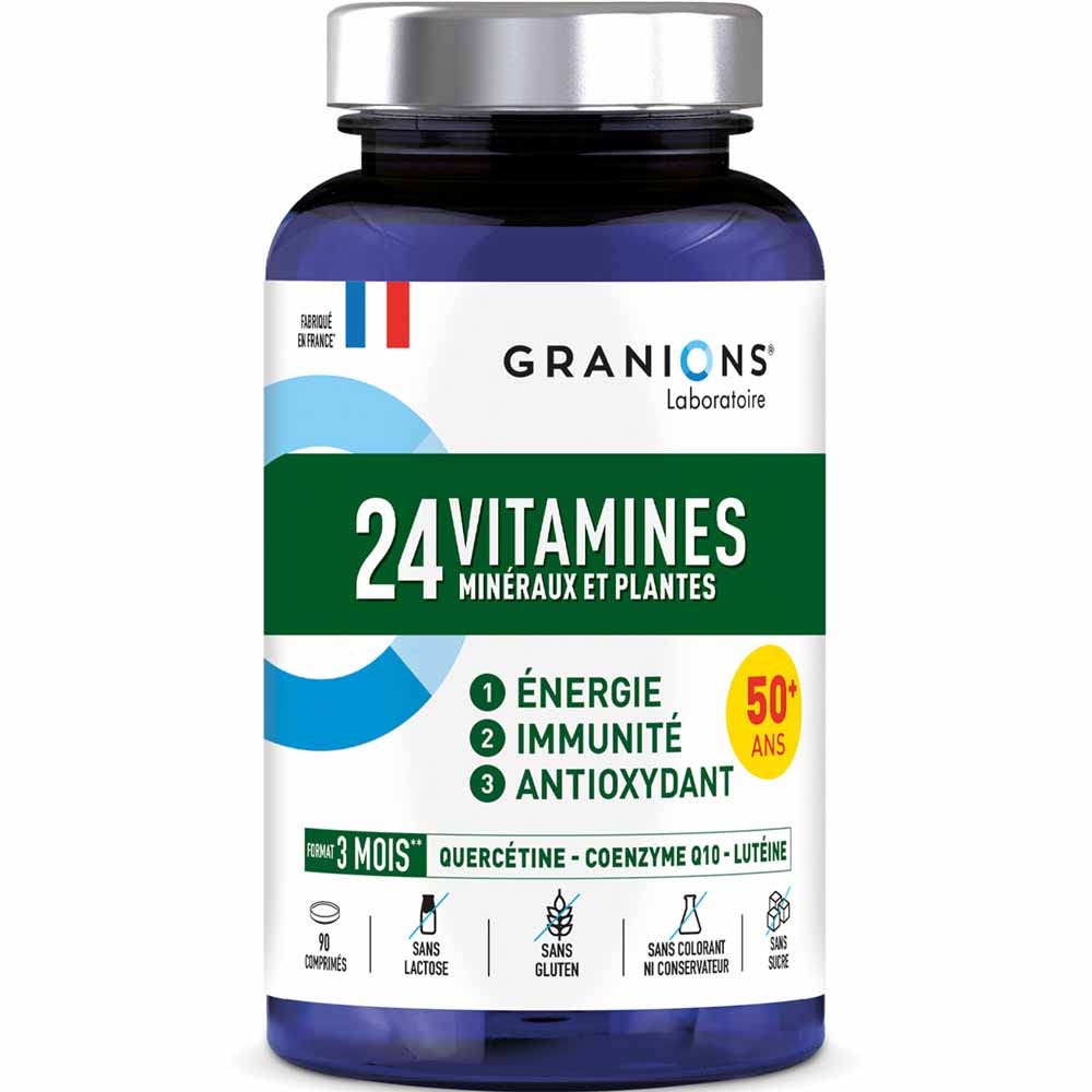 Granions 24 vitaminas y minerales y plantas 90 comprimidos