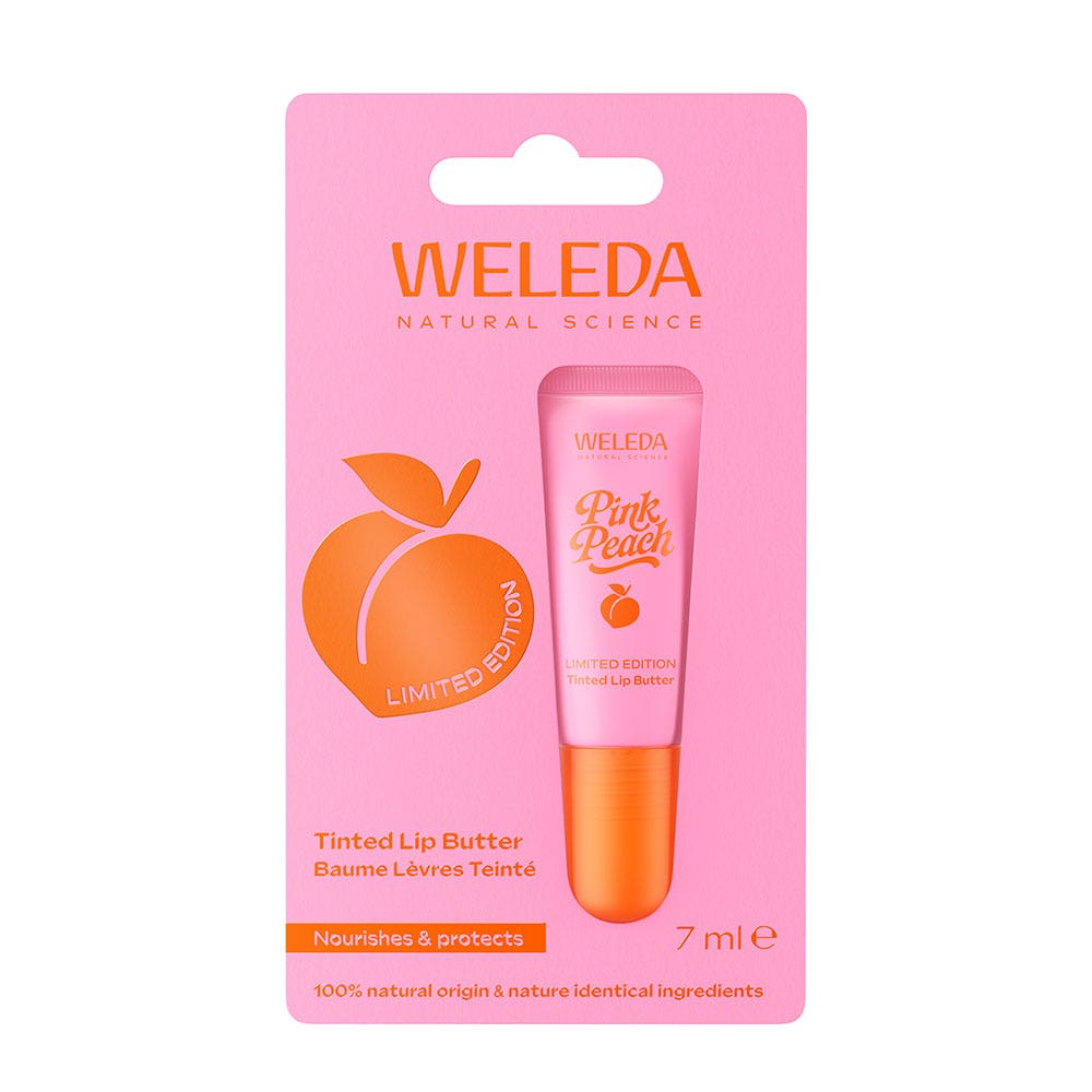 Weleda Pink Peach Bálsamo labial con color 7 ml