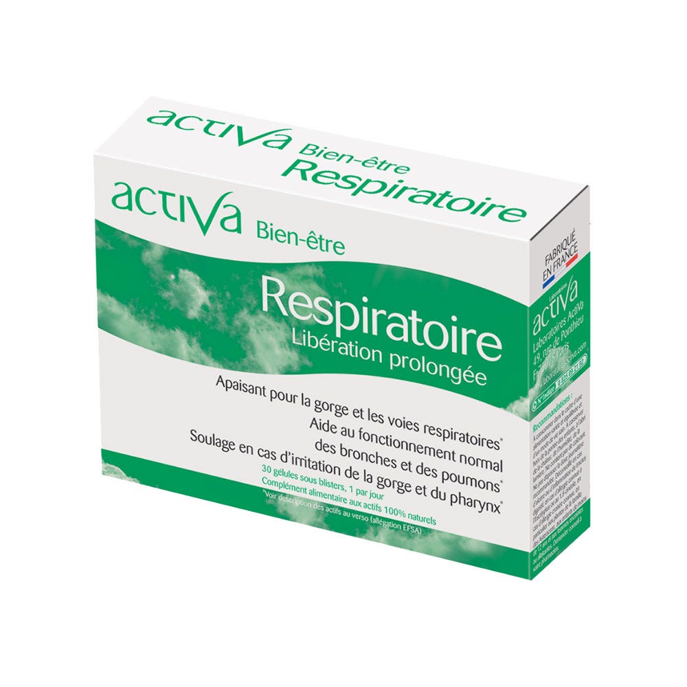 Activa Bienestar Respiratorio liberación prolongada 30 cápsulas