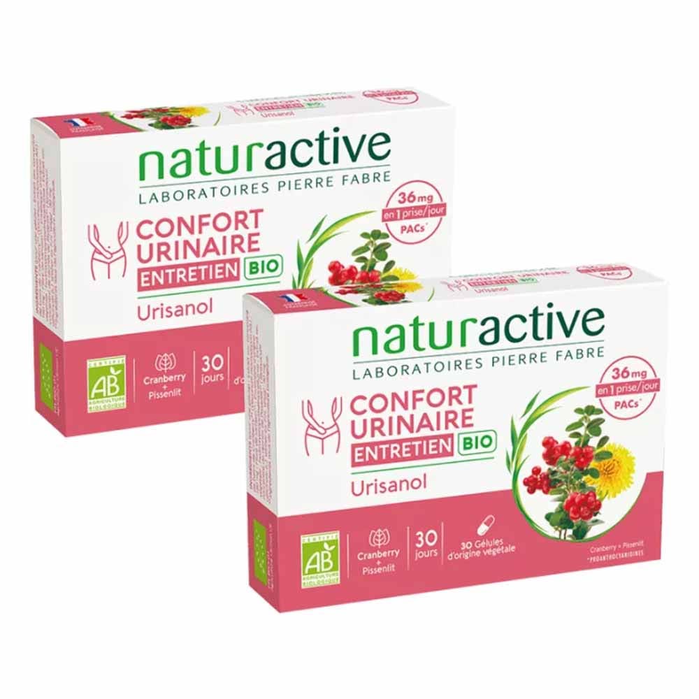Naturactive Urisanol confort urinario mantenimiento bio 2 x 30 cápsulas
