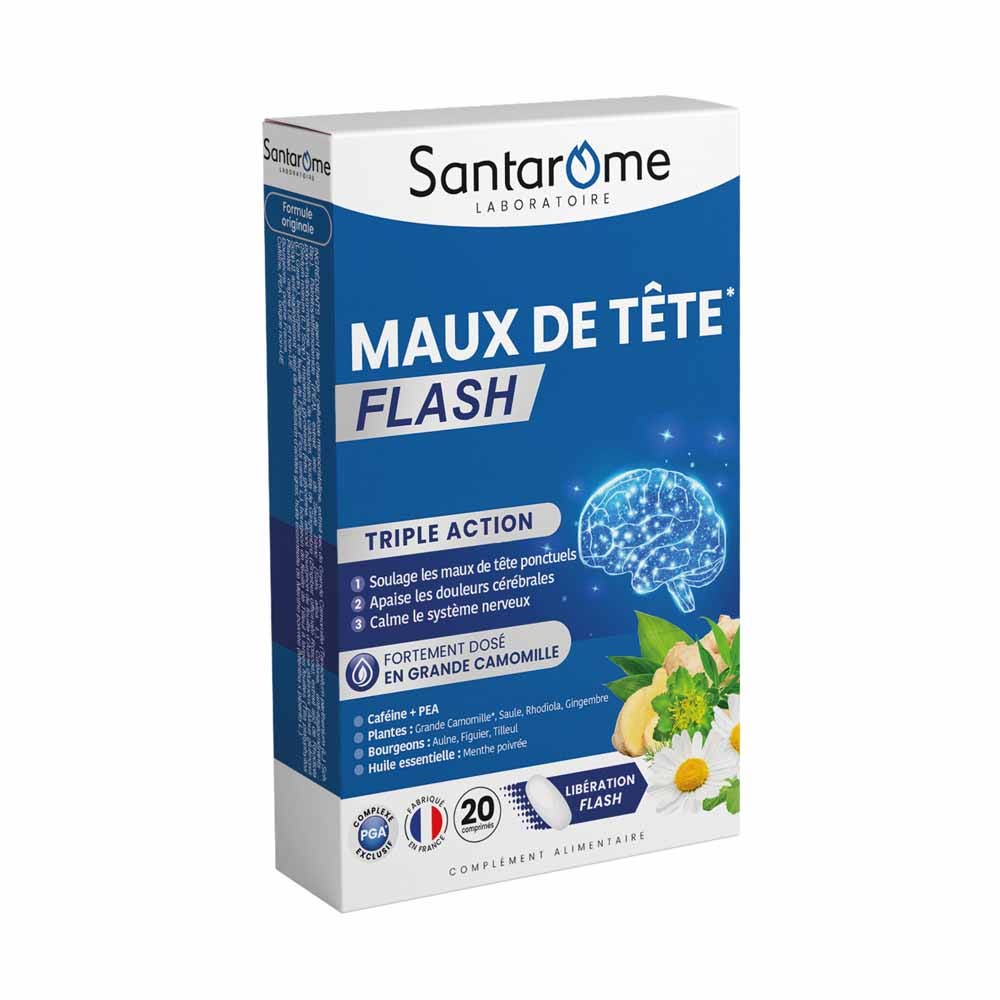 Santarome Dolor de cabeza repentino 20 comprimidos
