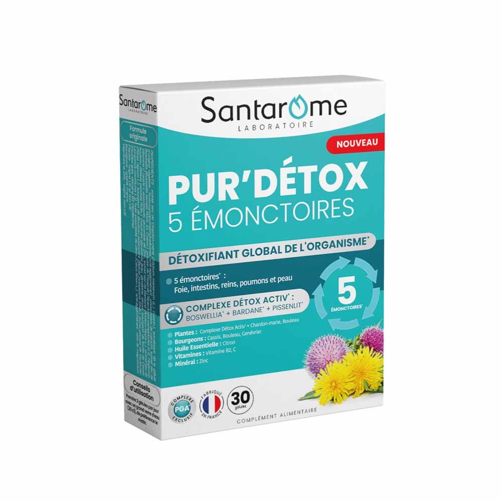 Santarome Pur'Detox 5 emuncterios 30 cápsulas