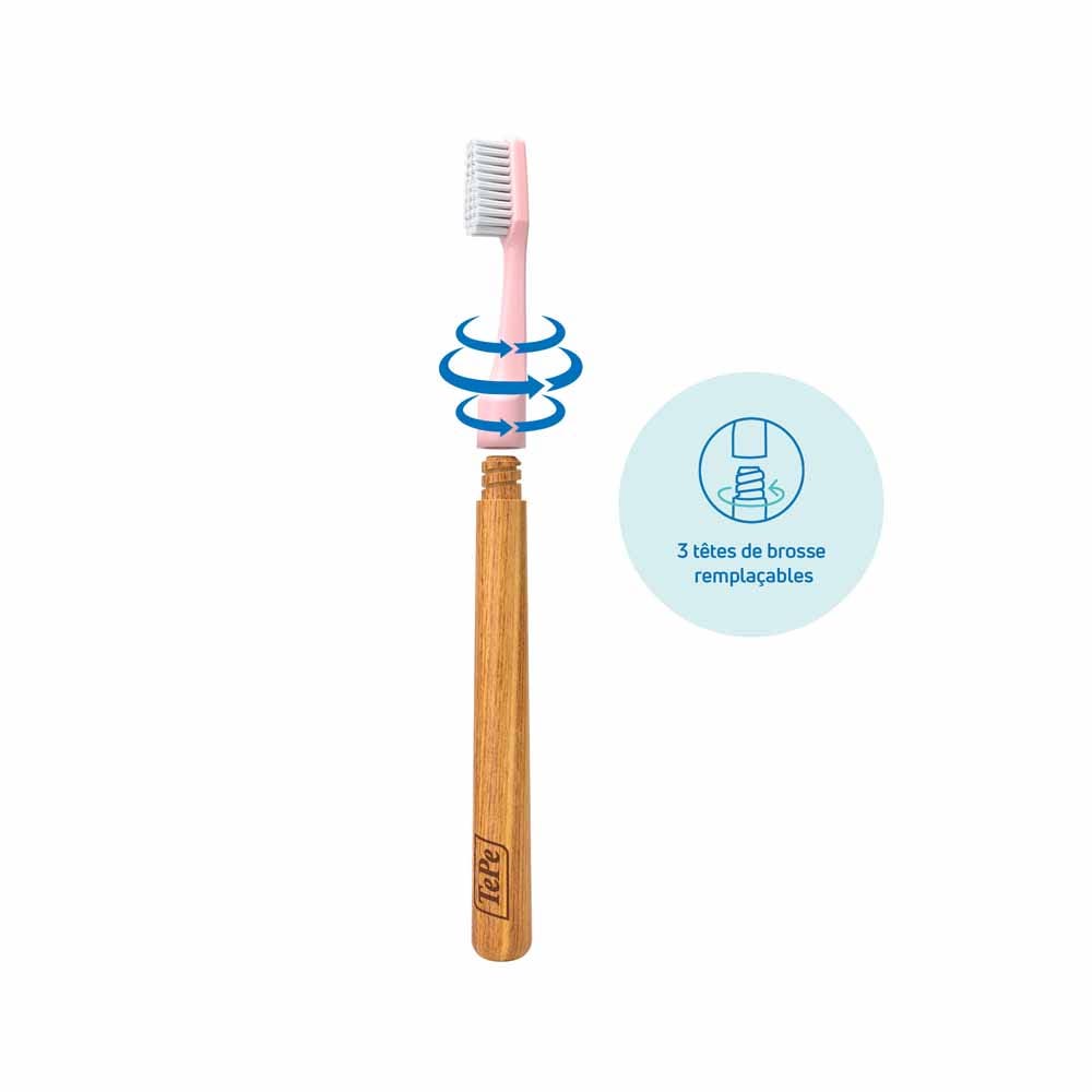 TePe Cepillo de dientes suave cabeza intercambiable