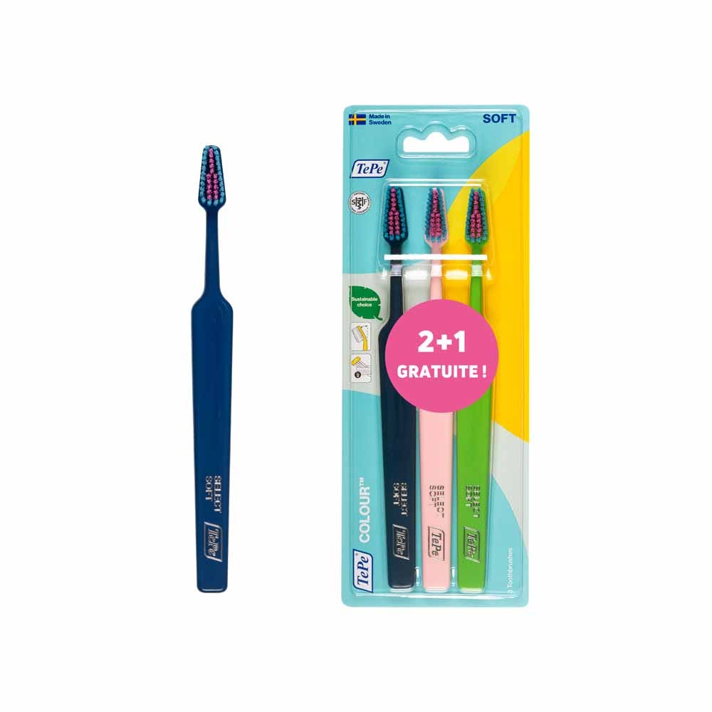 TePe Colour Soft Cepillos dentales suaves 2 x 3 unidades
