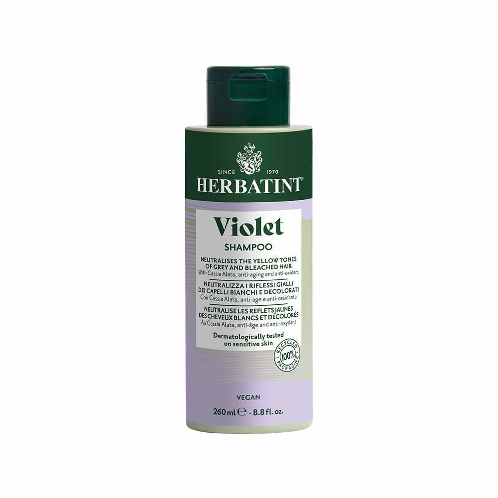 Herbatint Violet champú neutraliza reflejos amarillos 260 ml