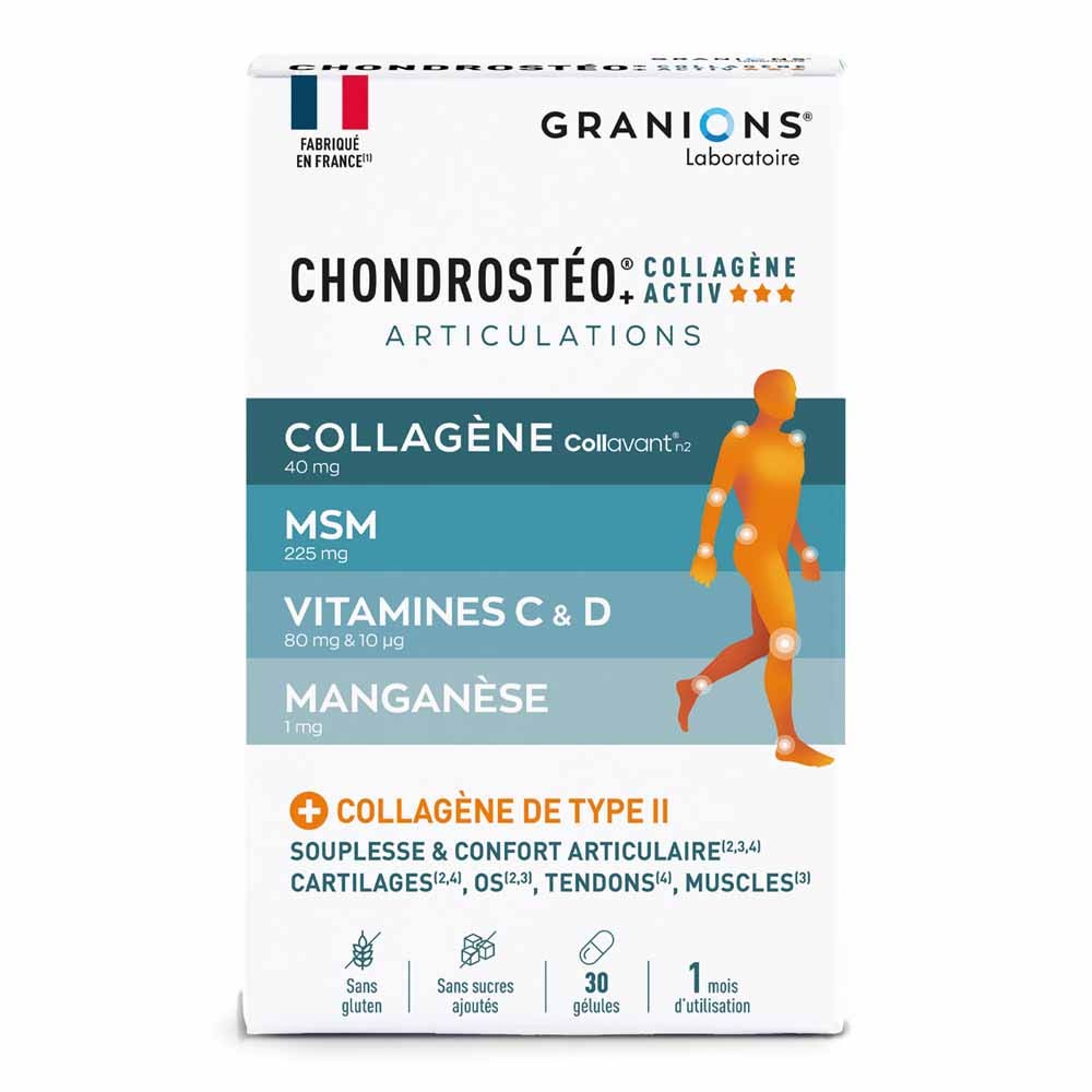 Granions Chondrosteo+ Colágeno activ articulaciones 30 Gelules