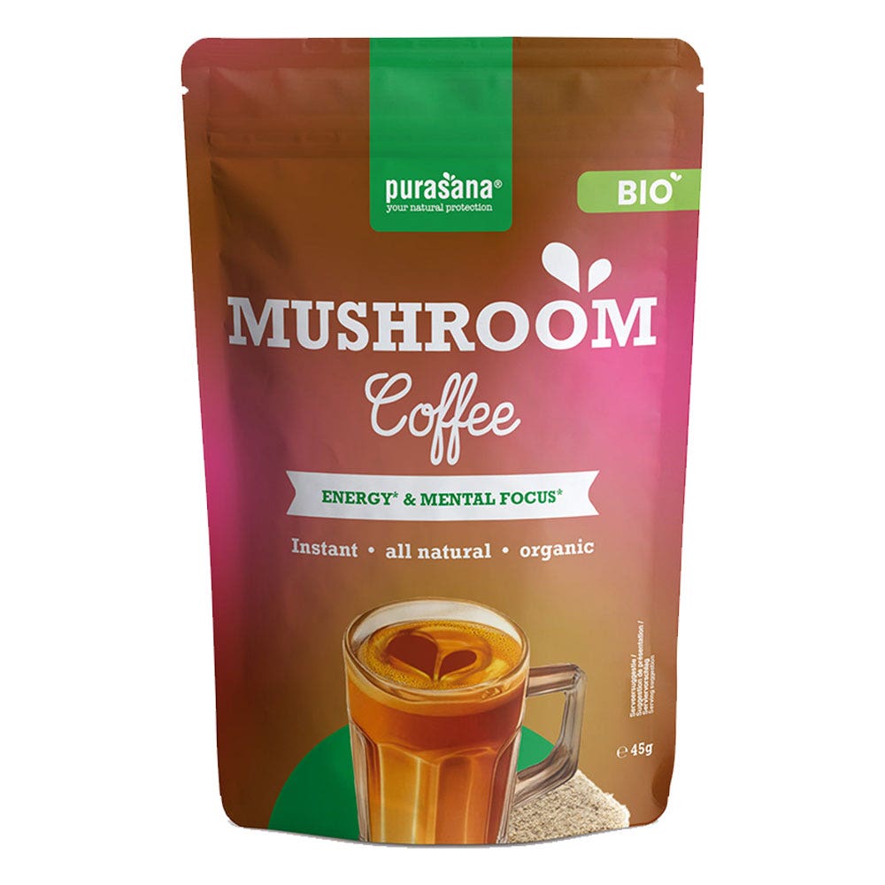 Purasana Café instantáneo con hongos 45 g