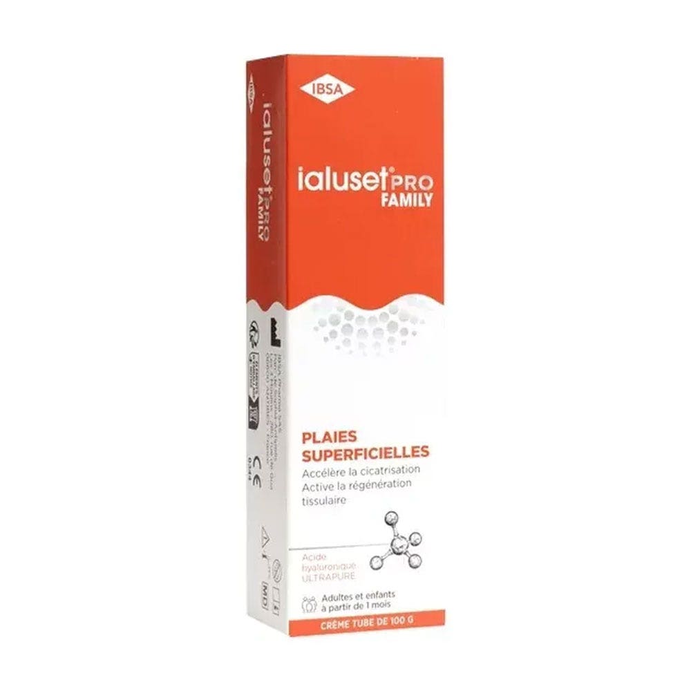 IBSA Ialuset Pro Family Crema cicatrizante heridas superficiales adultos y niños 100 g