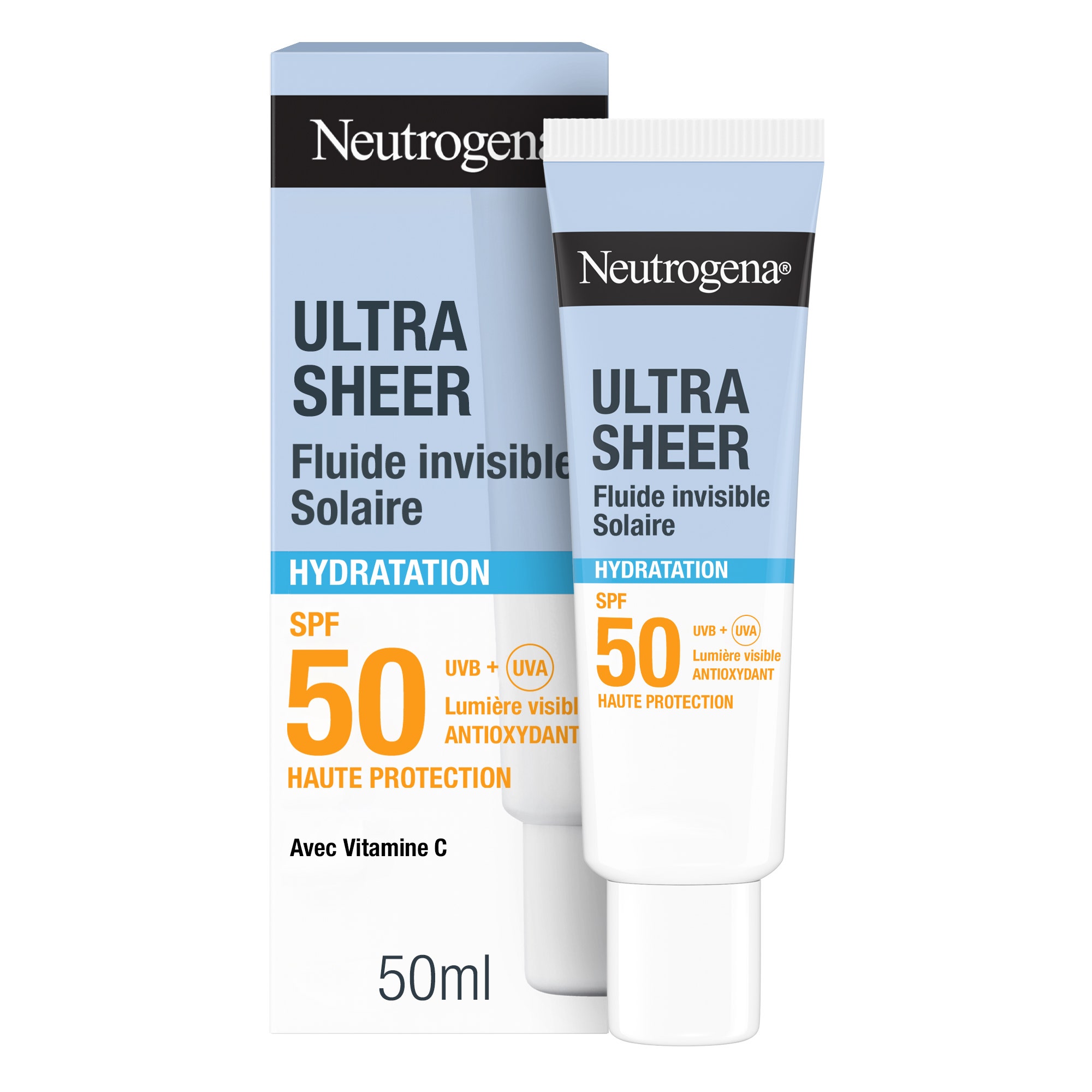 Neutrogena Ultra Sheer Fluido solar invisible hidratante SPF50 50 ml