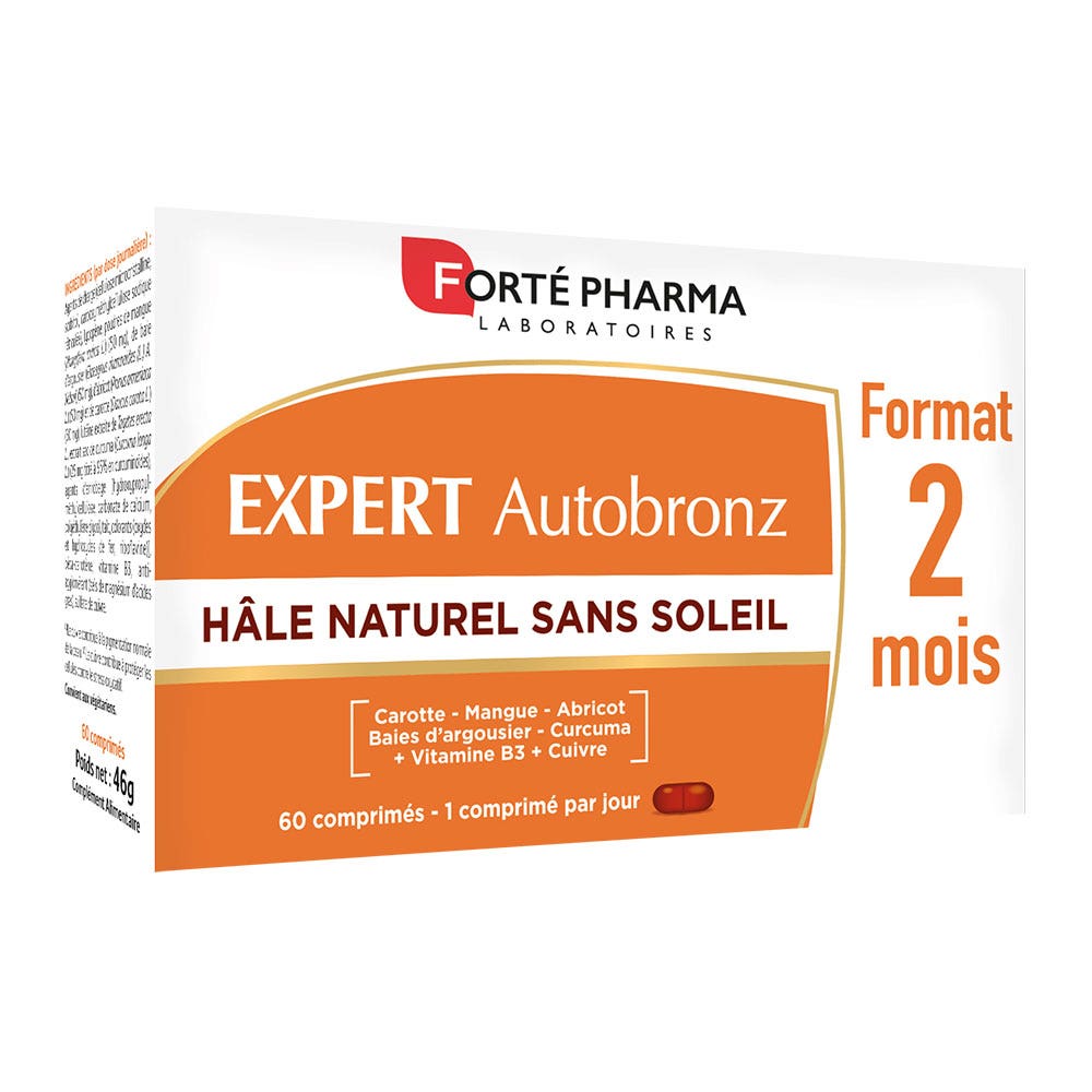 Forté Pharma Expert AutoBronz Bronceado natural sin sol 60 comprimidos