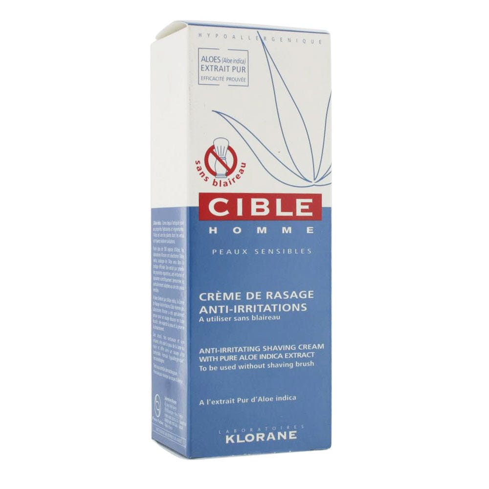 Klorane Cible Homme Crema De Afeitado Antiirritaciones Sin Brocha Pieles Sensibles Peaux Sensibles 100ml