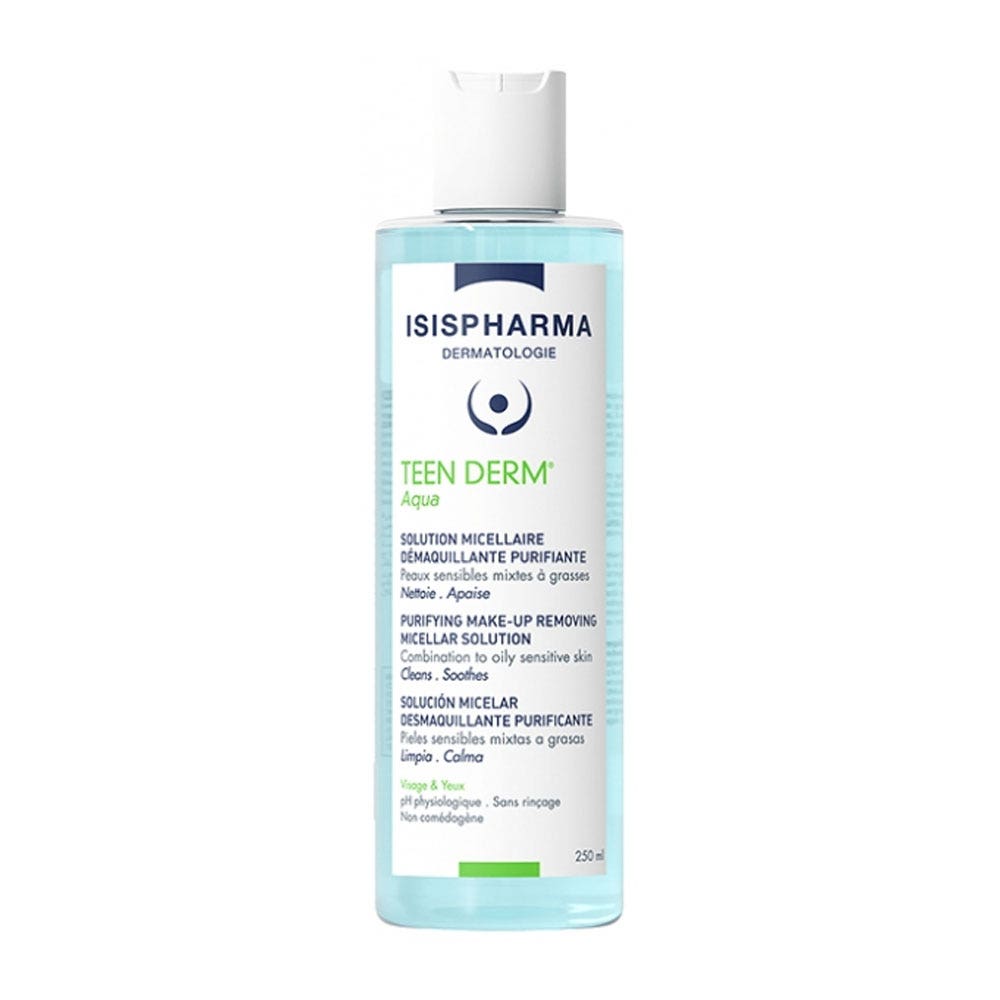 Isispharma Teen Derm Solución micelar desmaquillante purificante pieles mixtas a grasas 250 ml