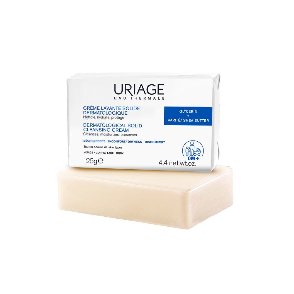 Uriage Higiene Jabón limpiador sólido 125 g