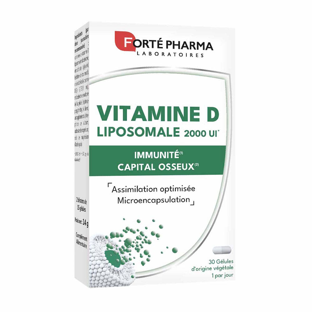 Forté Pharma Forté Real Vitamina D liposomal 2000 UI inmunidad y salud ósea 30 cápsulas