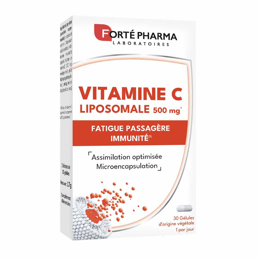 Forté Pharma Vitamina C liposomal 500 mg vitalidad y fatiga 30 cápsulas vegetales