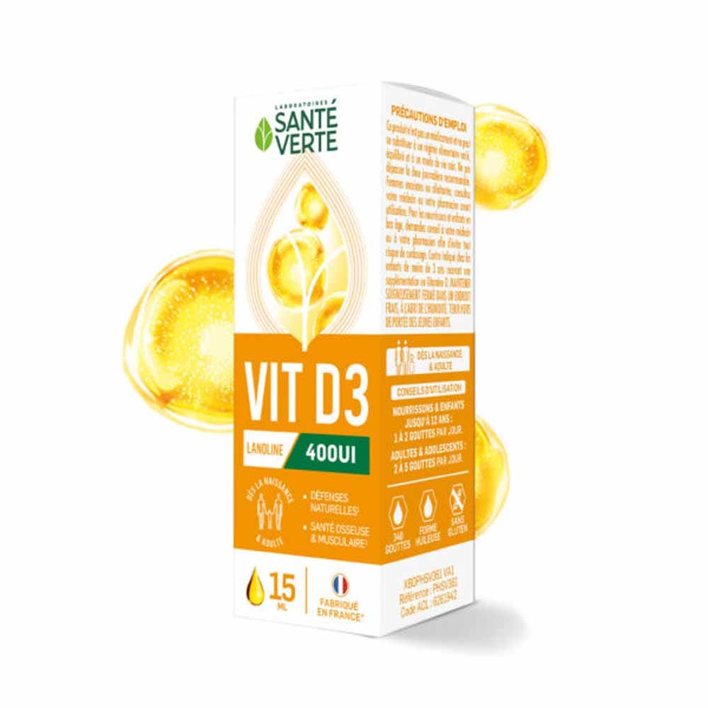 Sante Verte Vitamina D3 400 UI gotas 15 ml