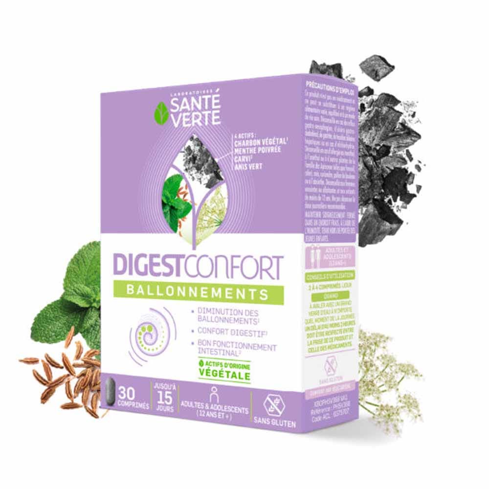Sante Verte DIgestConfort Vientre hinchado 30 comprimidos