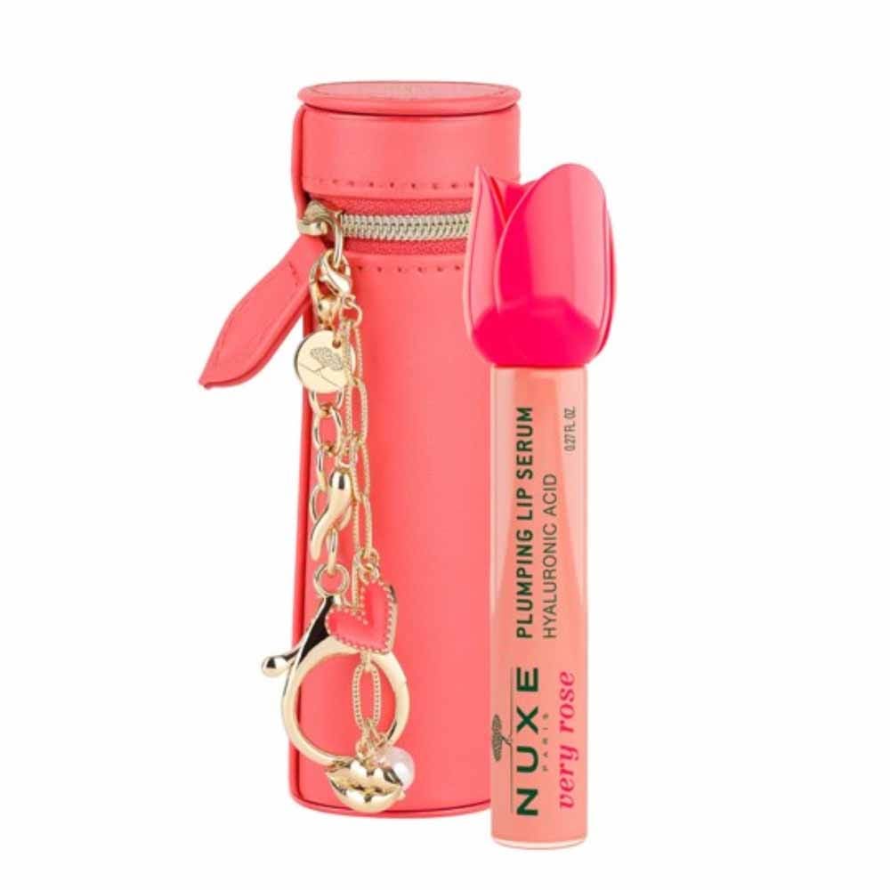 Nuxe Very rose Sérum de labios rellenador con fundas y colgantes edición limitada 8 ml