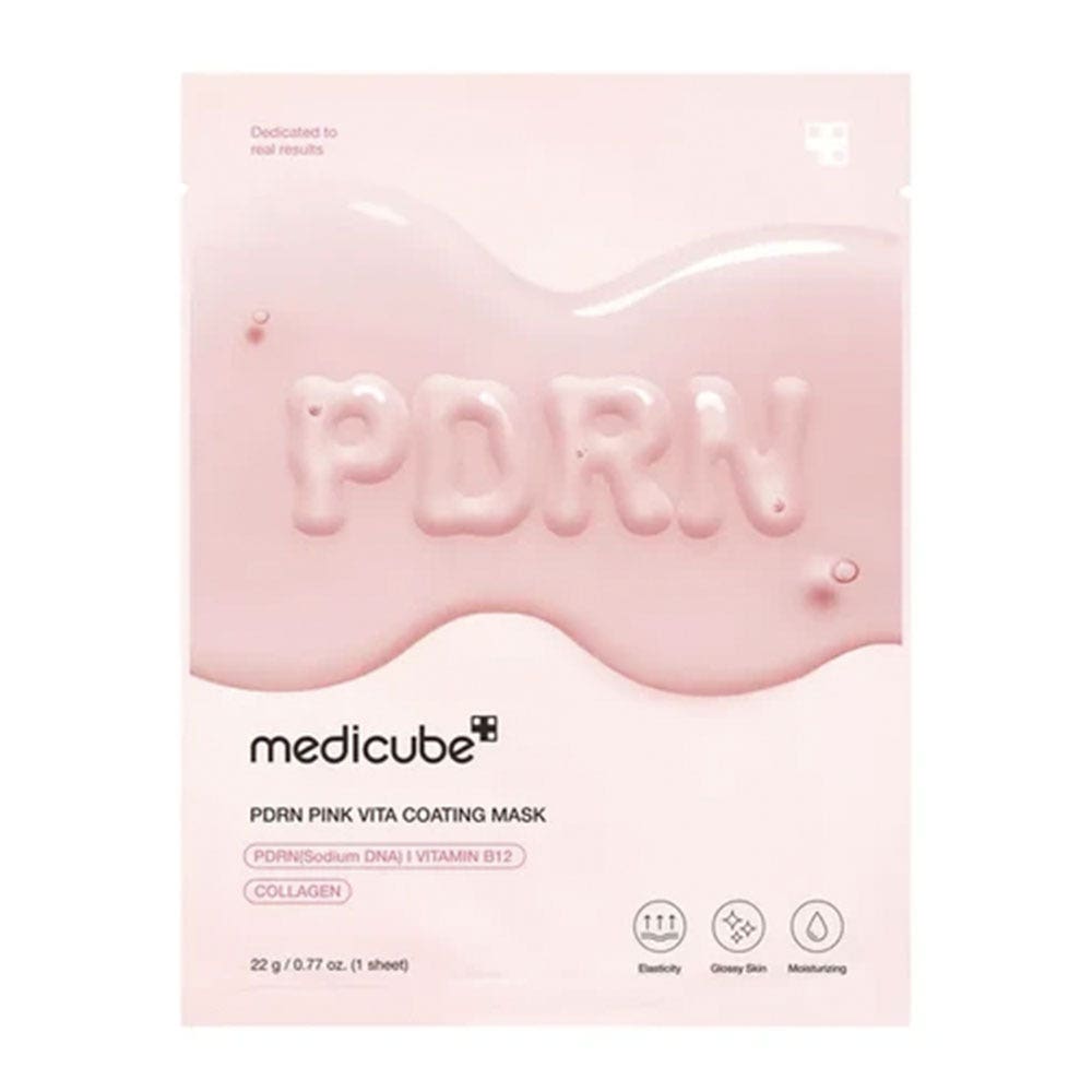 Medicube Mascarilla de tejido PDRN Pink Vita Coating para hiperpigmentación 1 unidad