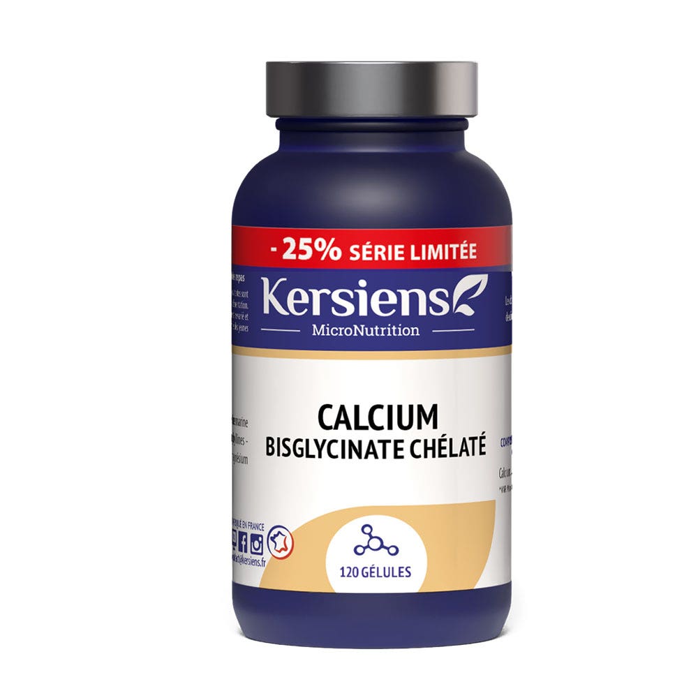 Kersiens Calcio bisglicinato quelado 120 cápsulas