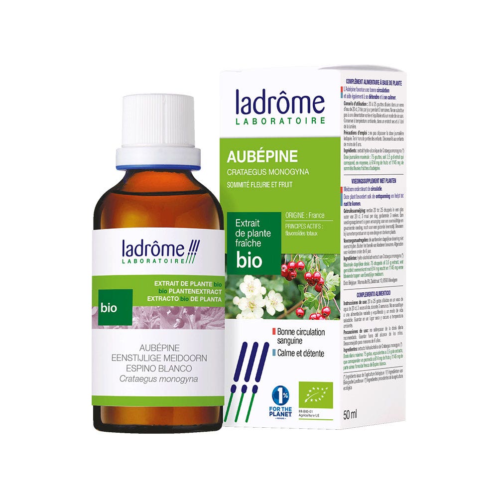 Ladrôme Extracto de planta espino albar sumidades floridas y frutos 50 ml