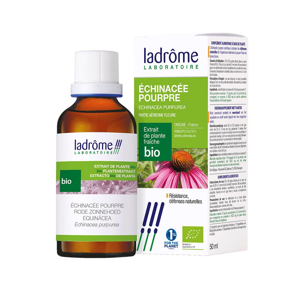 Ladrôme Extracto de planta equinácea púrpura planta entera florida 50 ml