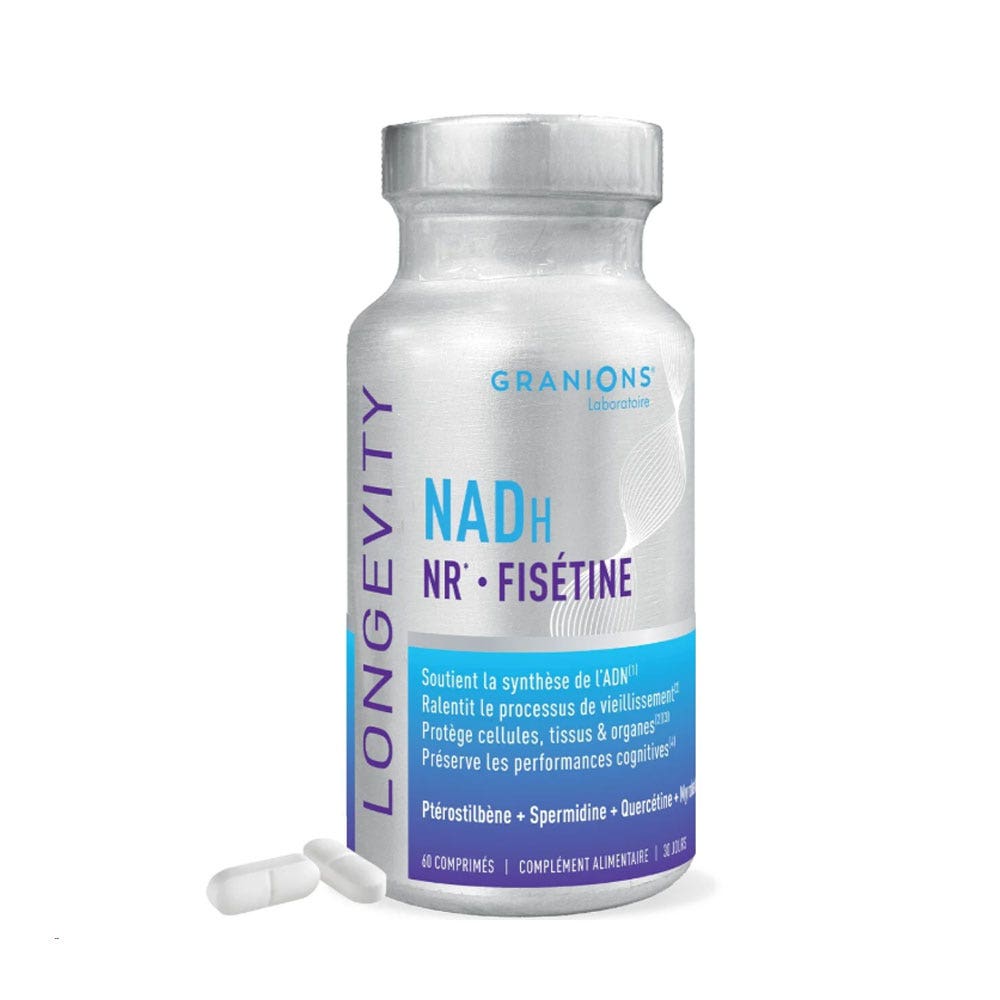 Granions Complex Longevidad NADH NR espermidina 60 comprimidos