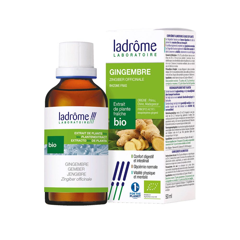 Ladrôme Extracto de planta jengibre rizoma fresco 50 ml