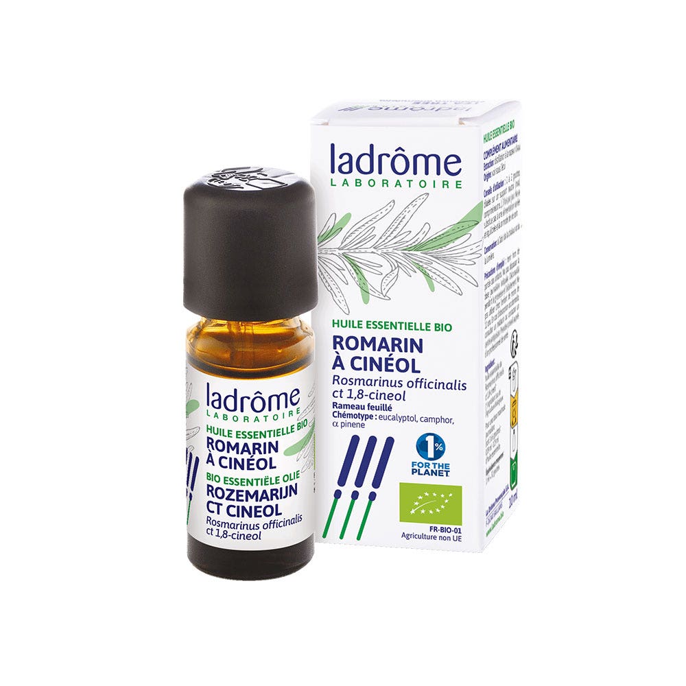 Ladrôme Aceite esencial de romero a cineol rama hoja 10 ml