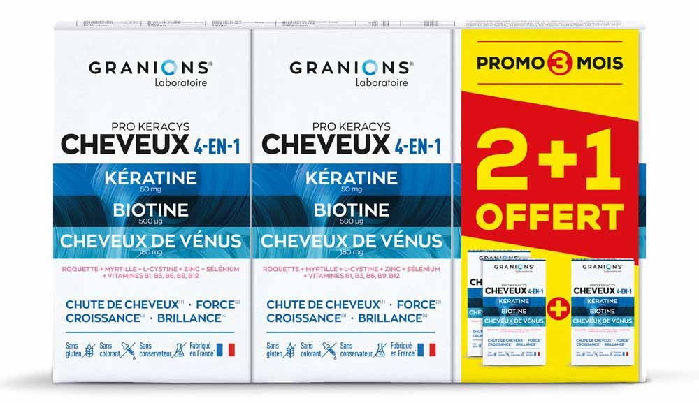 Granions Pro Keracys 4en1 Hair 3x90 comprimidos