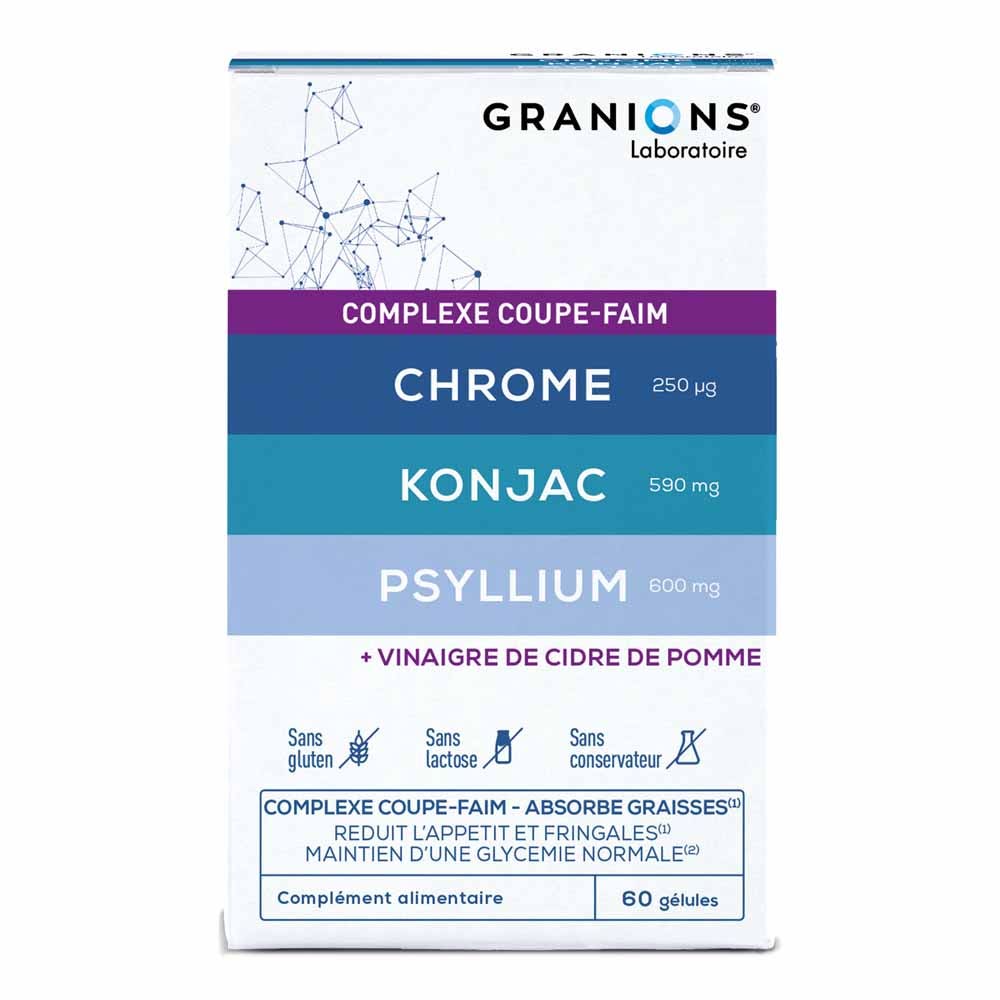 Granions Saciante Chrome konjac psyllium 60 cápsulas